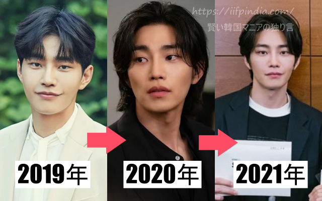 2020年から2023年キムジェヨンの顔の変化