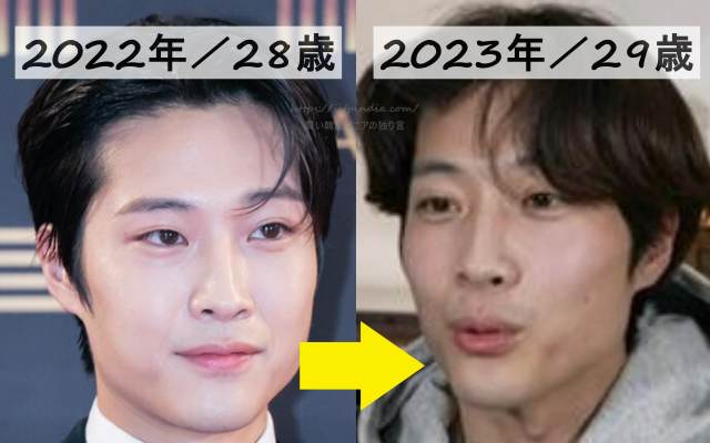 2022年と2023年のイジョンウォンを比較